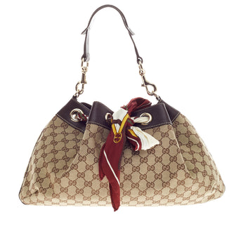 Gucci Gucci Positano Shoulder Bag GG Canvas Medium