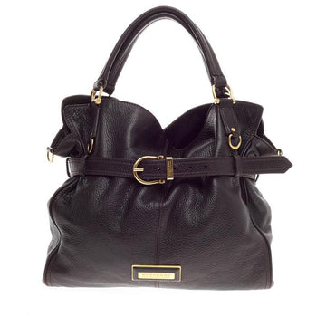 Burberry Convertible Belted Tote Leather -