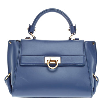 Salvatore Ferragamo Sofia Satchel Smooth Leather Small