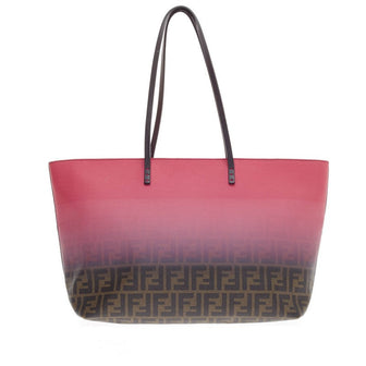 Fendi Roll Tote Ombre Zucca Coated Canvas Large