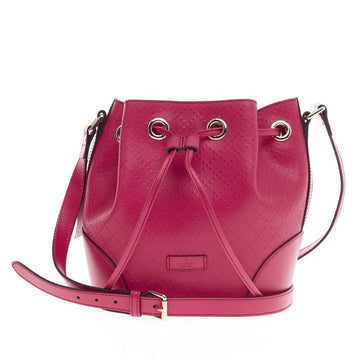 Gucci Bright Bucket Bag Diamante Leather Small