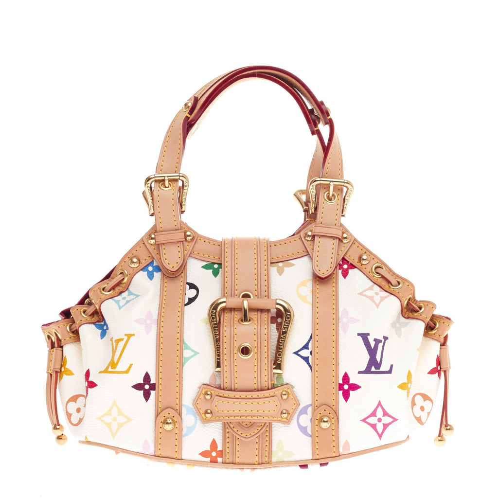 Buy Louis Vuitton Theda Handbag Monogram Multicolor PM White 295208