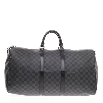 Louis Vuitton Keepall Bandouliere Damier Graphite 55