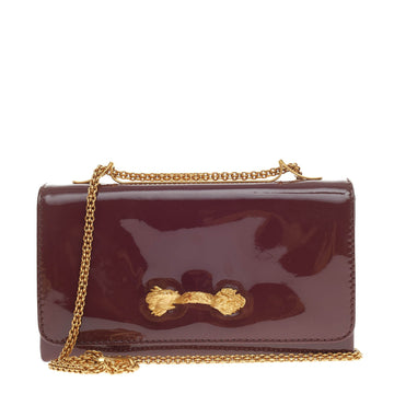 Valentino Va Va Voom Shoulder Bag Embellished Patent Medium