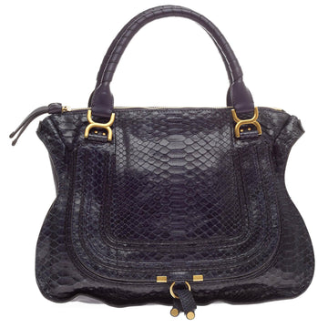 Chloe Marcie Satchel Python Large