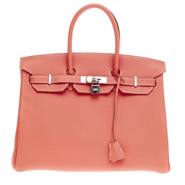 Hermes Birkin Pink Togo with Palladium Hardware 35