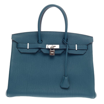 Hermes Birkin Blue Togo with Palladium Hardware 35