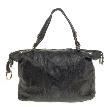 Gucci Icon Bit Top Handle Bag Python Medium
