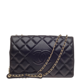 Chanel Diamond CC Flap Bag Lambskin