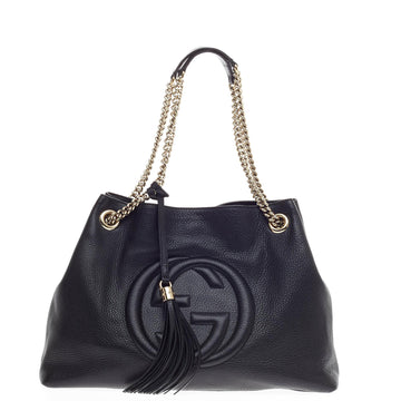 Gucci Soho Shoulder Bag Chain Strap Leather Medium