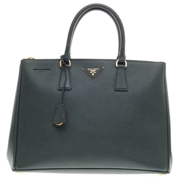 Prada Double Zip Lux Tote Saffiano Leather Medium