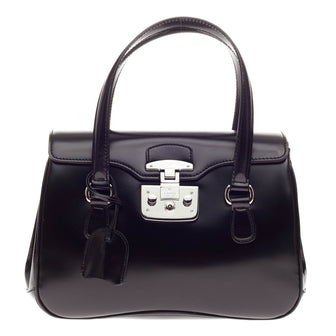 Gucci Lady Lock Satchel Leather Medium