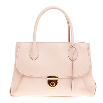 Salvatore Ferragamo Fiamma Tote Leather East West