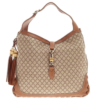 Gucci New Jackie Diamante Canvas Large