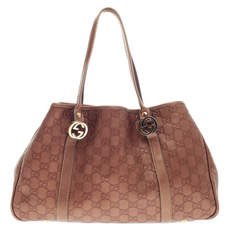 Gucci Twins Tote Guccissima Leather Medium