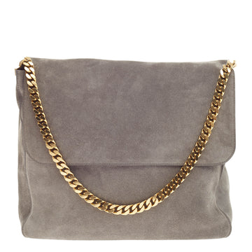 Celine Gourmette Shoulder Bag Suede Large
