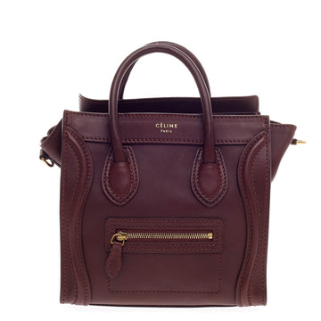 Celine Luggage Smooth Leather Nano