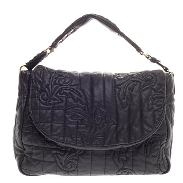 Versace Vanitas Messenger Bag Quilted Leather Large