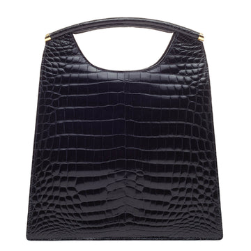 Lana Marks Convertible Bar Handle Satchel Crocodile