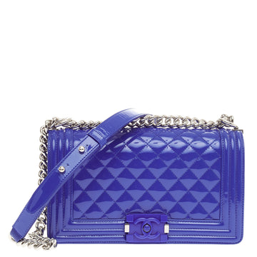 Chanel Boy Flap Plexiglass Patent Old Medium