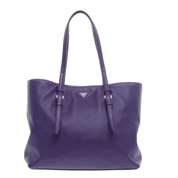 Prada Belted Soft Tote Saffiano Leather Medium