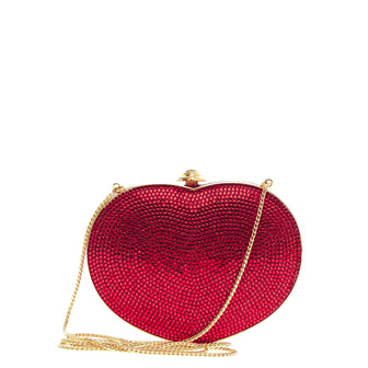 Judith Leiber Heart Miniaudiere Crystal 