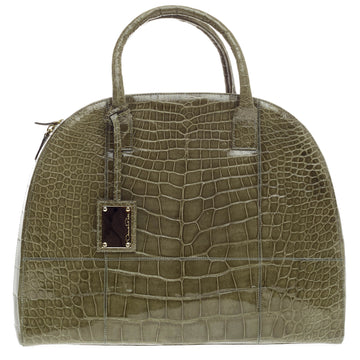 Oscar de la Renta Audley bowler Alligator -