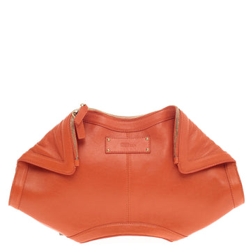 Alexander McQueen De Manta Clutch Leather Large