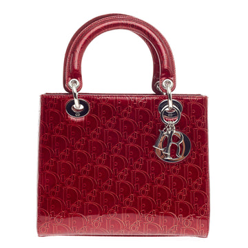 Christian Dior Lady Dior Ultimate Embossed Patent Medium