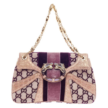 Gucci Jeweled Dragon Bag Velvet Monogram -