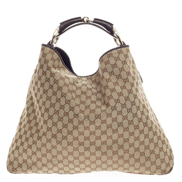 Gucci Horsebit Hobo GG Canvas Large