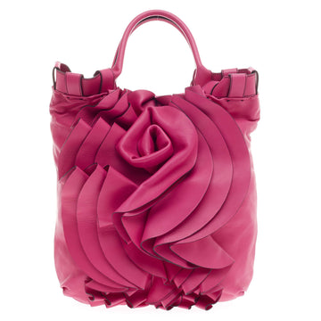 Valentino Rose Vertigo Tote Leather -