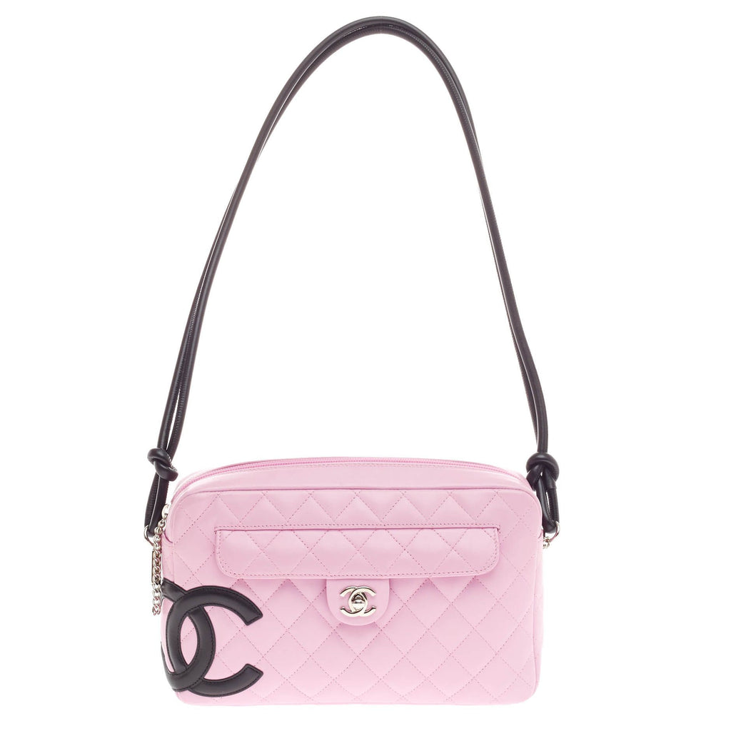 Chanel Quilted Cambon Cross Body Bag in Pink Leather ref.530527 - Joli  Closet