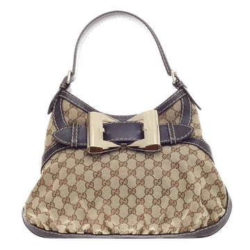 Gucci Queen Hobo GG Canvas Medium