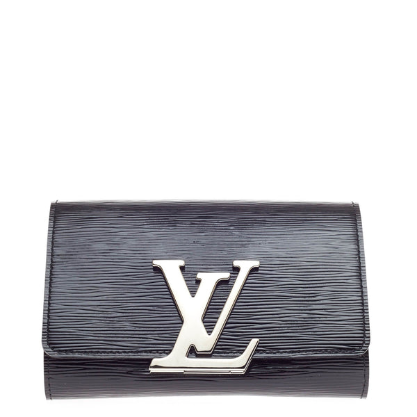 Louis Vuitton Louise PM Epi Electric Black Leather Shoulder Clutch