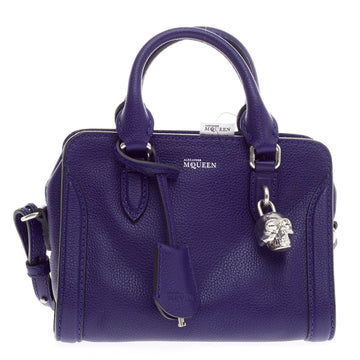 Alexander McQueen Padlock Zip Around Tote Leather Mini