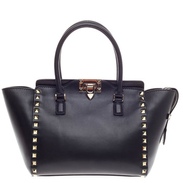 Valentino Rockstud Tote Rigid Leather Small