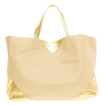 Celine Horizontal Bi-Cabas Tote Leather Large