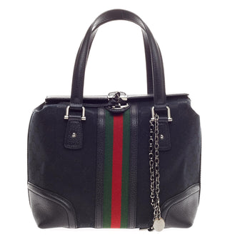 Gucci Treasure Boston GG Canvas Small