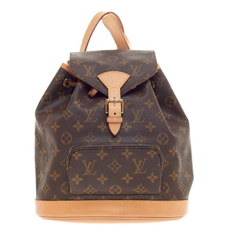 Louis Vuitton Backpack Montsouris Monogram Canvas MM