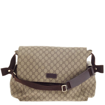 Gucci Diaper Bag GG Coated Canvas -