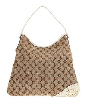 Gucci New Britt Hobo GG Canvas Medium