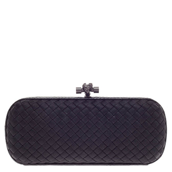 Bottega Veneta Box Knot Clutch Satin Long