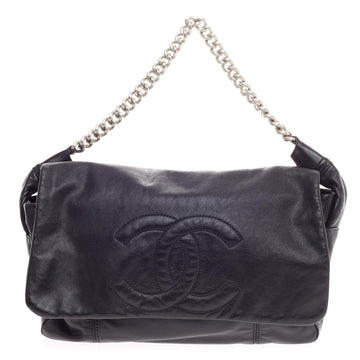 Chanel Rodeo Drive Shoulder Bag Lambskin Jumbo