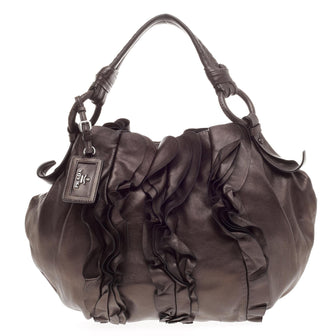 Prada Mordore Hobo Nappa Leather