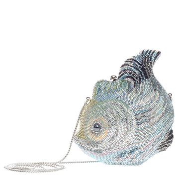 Judith Leiber Fish Minaudiere Crystal Small