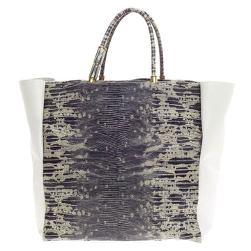 Lanvin Moon River Tote Embossed Lizard -