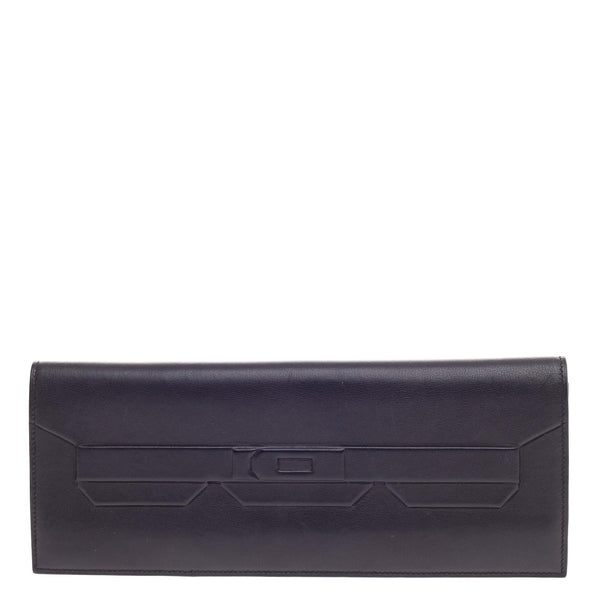 Hermes Blue Sapphir Epsom Leather Kelly Cut Clutch Bag with, Lot #58084