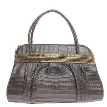 Nancy Gonzalez Top Handle Bag Crocodile Large