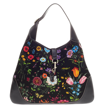 Gucci Jackie O Flora Canvas Medium